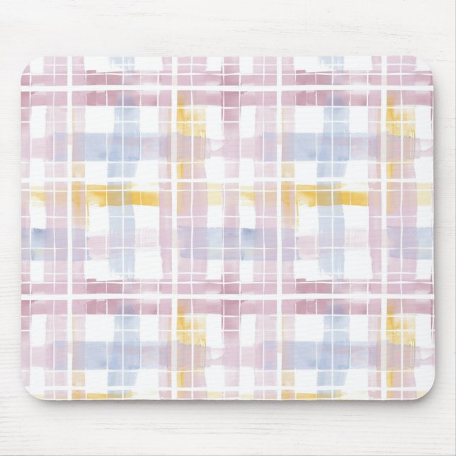 Alfombrilla De Ratón Pastel plaid (Frente)