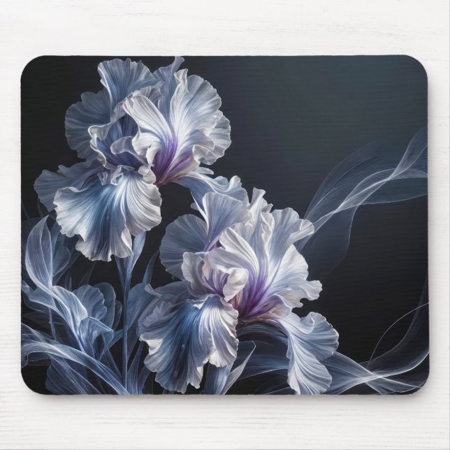 Alfombrilla De Ratón Pastel Purple Iris Blossom (Frente)