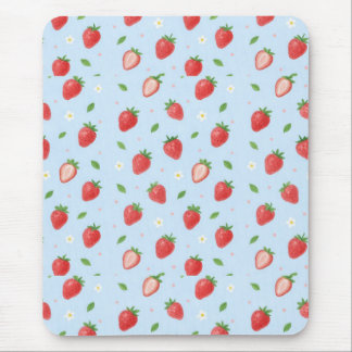 Alfombrilla De Ratón Pastel Strawberry Dreams Seamless Pattern