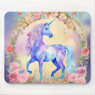 Alfombrilla De Ratón Pastel Unicorn Mystique