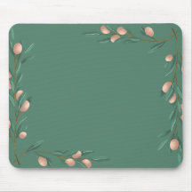 pastel verde con flores rosas