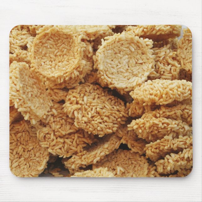 Alfombrilla De Ratón Pasteles de arroz inflado ~ Platos dulces asiático (Frente)