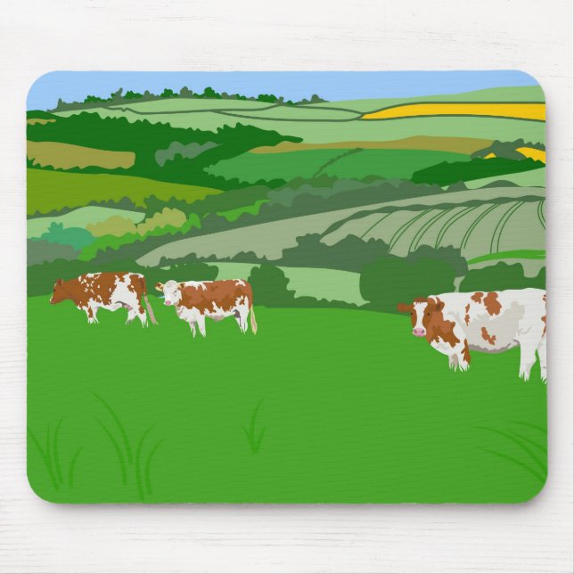 Alfombrilla De Ratón Pasto de vacas (Frente)