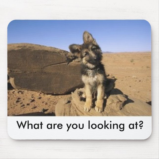 Alfombrilla De Ratón Pastor alemán Mousepad (Frente)