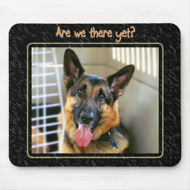 Alfombrilla De Ratón Pastor alemán Mousepad (Frente)