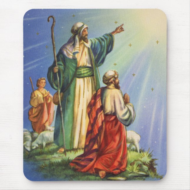 Alfombrilla De Ratón Pastores y la estrella (Frente)