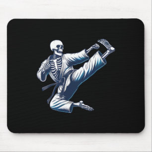 Alfombrilla De Ratón Patada de karate esqueleto Artes marciales Kickbox