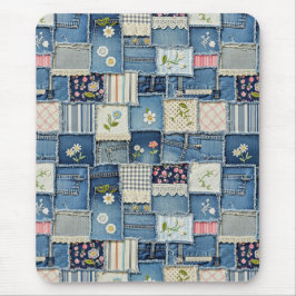 Alfombrilla De Ratón Patchwork Denim