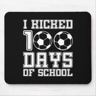 Alfombrilla De Ratón Pateé 100 Días De Fútbol Escolar Deportes De 100 D