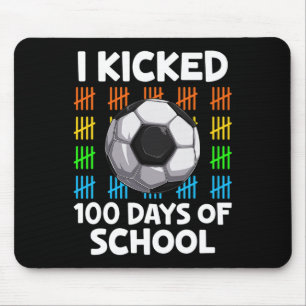 Alfombrilla De Ratón Pateo 100 Días De Amante Del Fútbol Escolar Felice