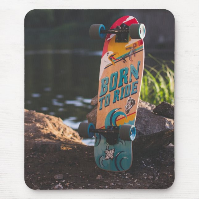 Alfombrilla De Ratón Patinaje Nacido Para Pasear (Frente)