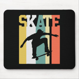 Alfombrilla De Ratón Patinar Patineta Patinador Patinaje Retro 