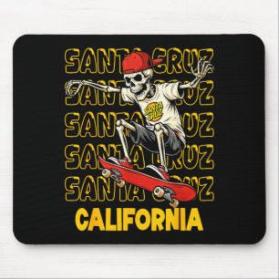 Alfombrilla De Ratón Patineta vintage esqueleto santa cruz california