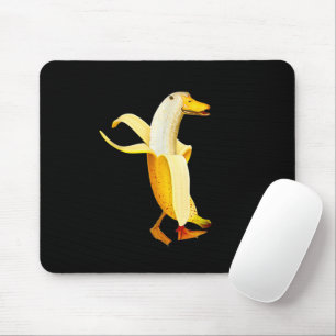 Alfombrilla De Ratón Pato Banana. Frutos divertidos Antropomórficos Ani