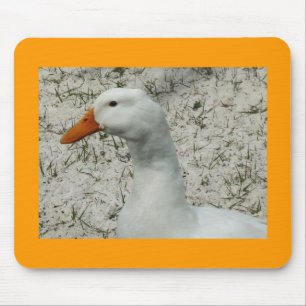 Alfombrilla De Ratón Pato blanco lindo