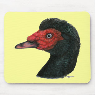 Alfombrilla De Ratón Pato: Cabeza Muscovy