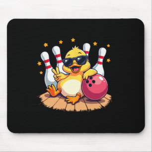 Alfombrilla De Ratón Pato Cutáneo Con Sungles Duck Jugando Bolera Para 
