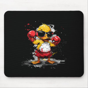Alfombrilla De Ratón Pato de goma de boxeo Guantes de boxeo Kickboxing
