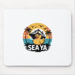 Alfombrilla De Ratón Pato de goma Sea Ya crucero vacaciones familia mat