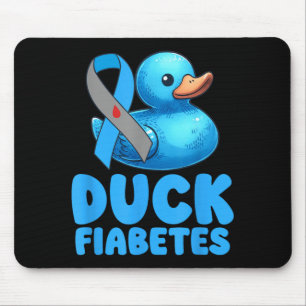 Alfombrilla De Ratón Pato divertido de sensibilización sobre la diabete