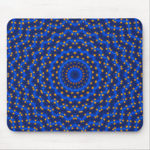 Alfombrilla De Ratón Pato en azul Kaleidoscope Small