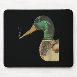 Alfombrilla De Ratón Pato real fumando cigarrillo meme divertido pato r