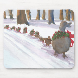 Alfombrilla De Ratón patos en boston comunes durante las vacaciones de