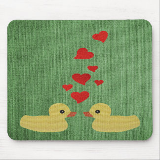 Alfombrilla De Ratón Patos en el amor Mousepad