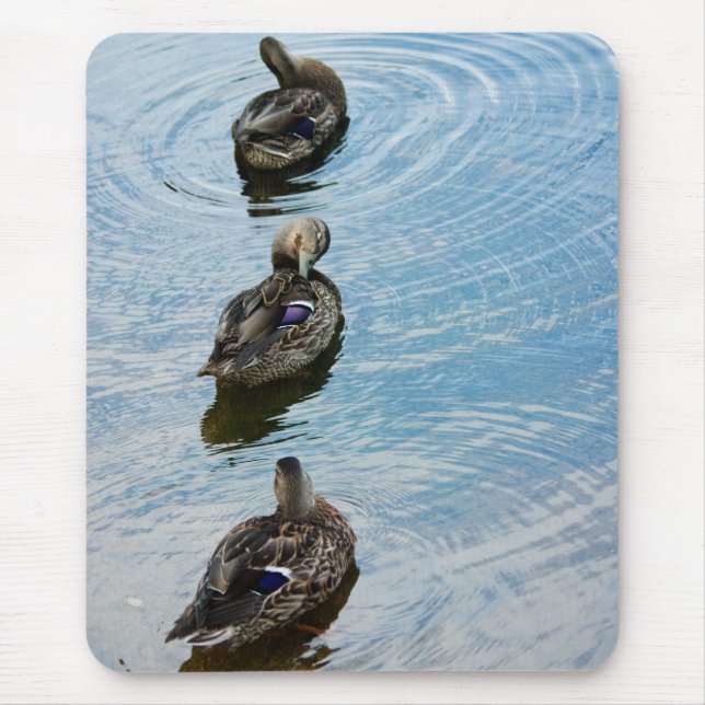 Alfombrilla De Ratón Patos en fila (Frente)