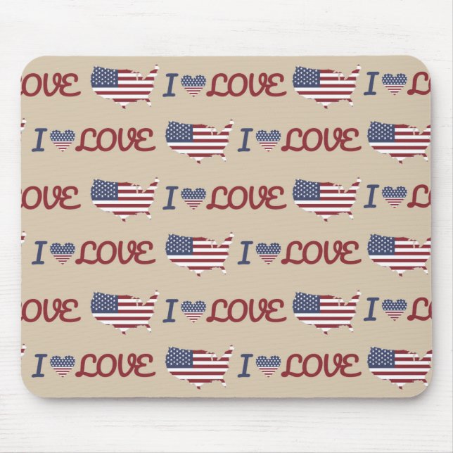 ALFOMBRILLA DE RATÓN PATRIOTA ESTRELLAS DE ESTRELLAS DE TÁN AZUL BLANCO (Frente)