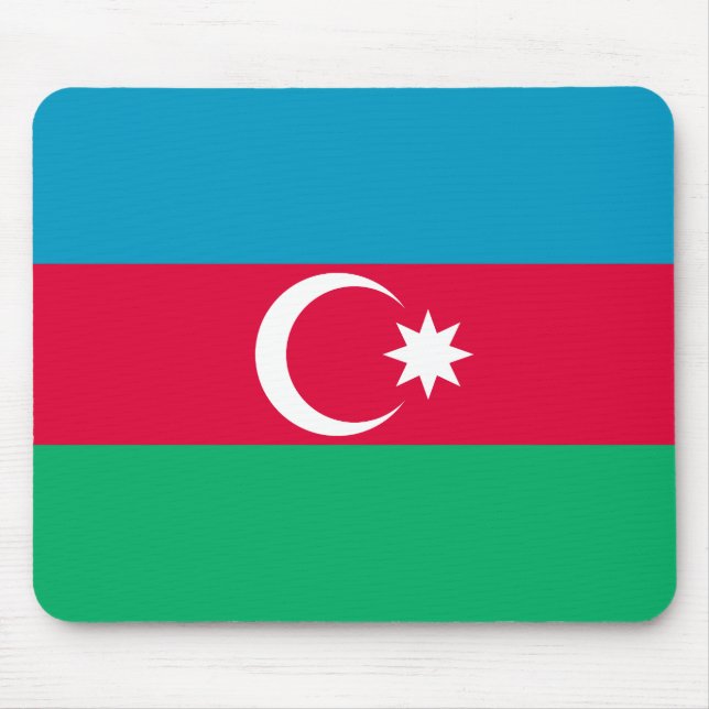 Alfombrilla De Ratón Patriotic Azerbaijan Flag (Frente)