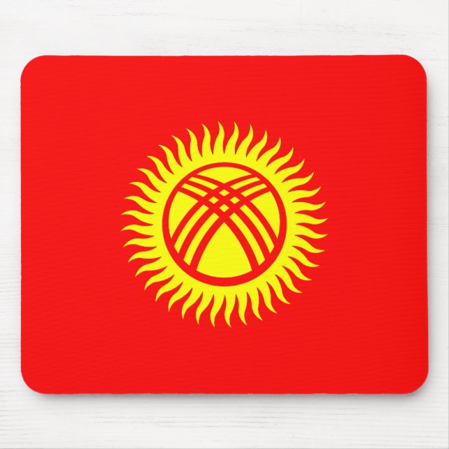 Alfombrilla De Ratón Patriotic Kyrgyzstan Flag (Frente)