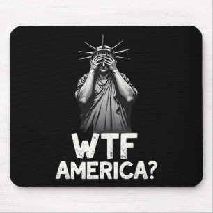 Alfombrilla De Ratón Patriótico 4 De Julio Estatua De La Libertad Wtf A
