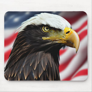 Alfombrilla De Ratón Patriótico/Águila/Estadounidense/USA