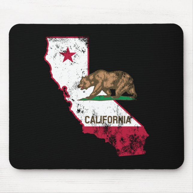 Alfombrilla De Ratón Patriótico de Bandera de California (Frente)