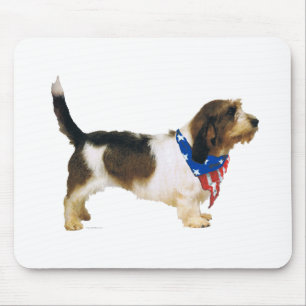Alfombrilla De Ratón Patriótico Petit Basset Griffon Vendeen