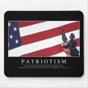 Alfombrilla De Ratón Patriotismo: Cita inspiradora