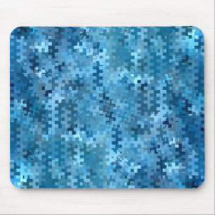 Alfombrilla De Ratón Patrón abstracto azul de moda