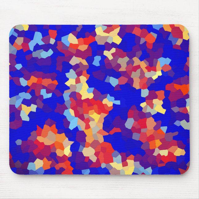 Alfombrilla De Ratón Patrón abstracto de cristal (Frente)