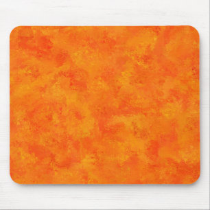 Alfombrilla De Ratón Patrón abstracto naranja