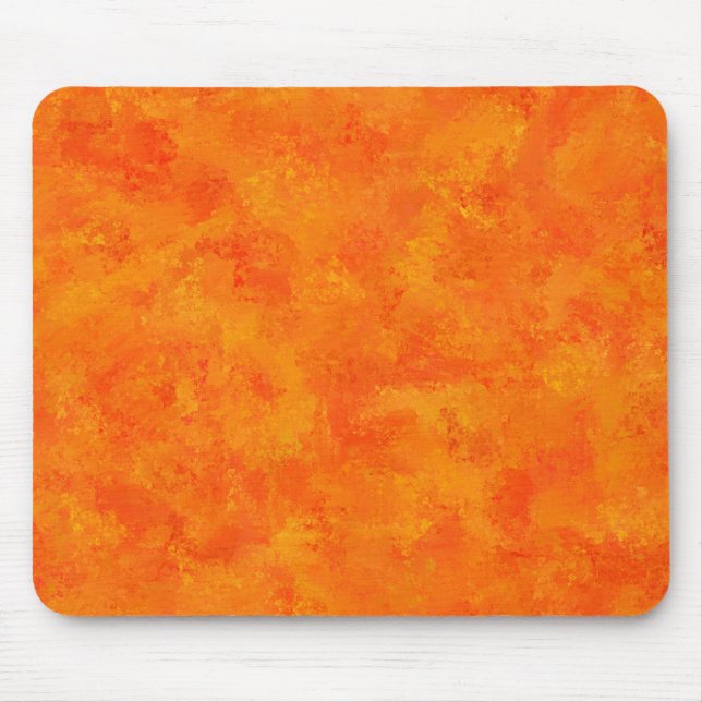 Alfombrilla De Ratón Patrón abstracto naranja (Frente)