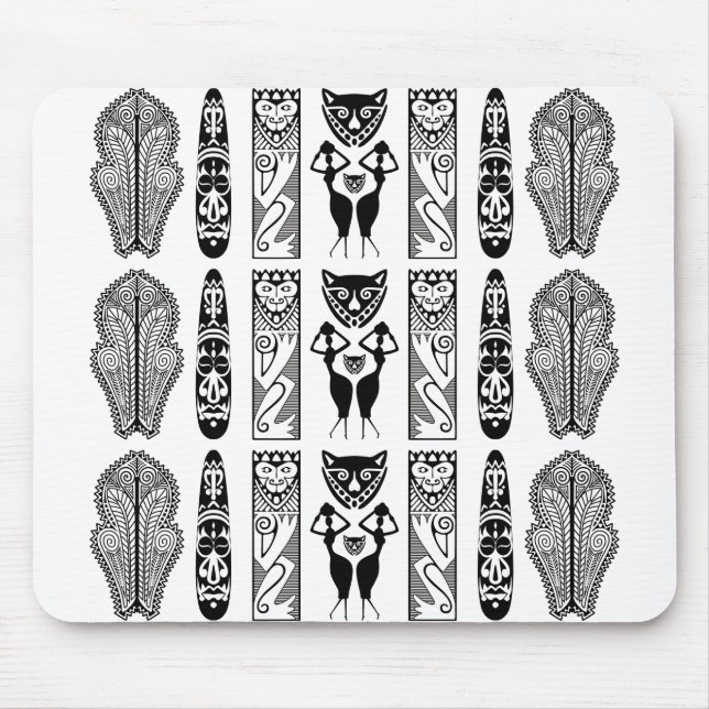 Alfombrilla De Ratón Patrón africano (Frente)