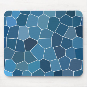 Alfombrilla De Ratón Patrón azul moderno y elegante