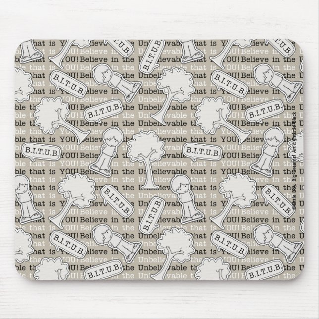 Alfombrilla De Ratón Patrón BITUB (crea en lo increíble) (Frente)