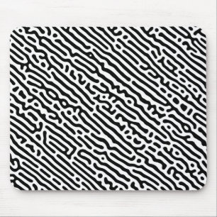 Alfombrilla De Ratón Patrón blanco y negro