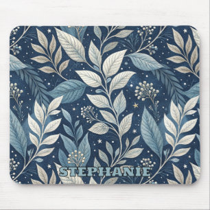 Alfombrilla De Ratón Patrón botánico del Jardín Nocturno Sin Marea