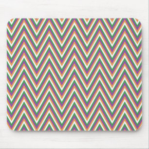 Alfombrilla De Ratón Patrón Chevron Retro Genial