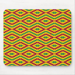 Alfombrilla De Ratón Patrón colorido africano Kente