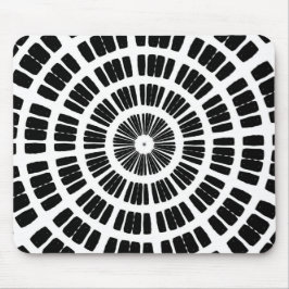 Alfombrilla De Ratón patrón concéntrico de telaraña abstracta