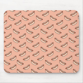 Alfombrilla De Ratón Patrón continuo de perrito caliente retro